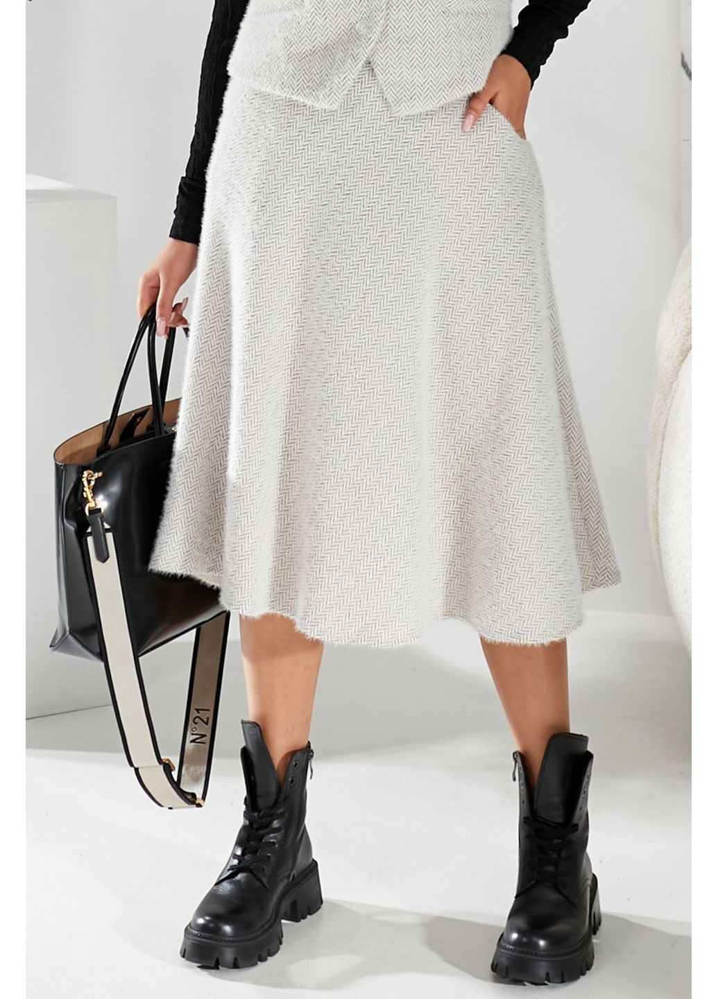 Жіноча тепла спідниця напівсонце з ангори (ll207564489) LadyLike (365729513)