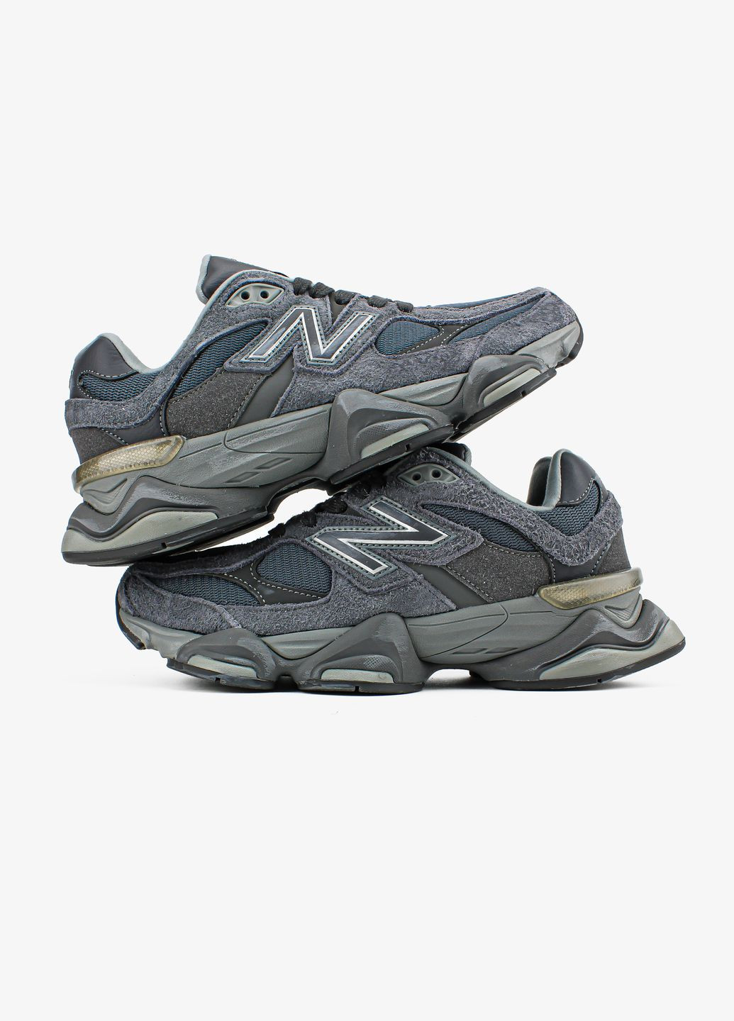 Кроссовки женские и мужские New Balance 9060 casterlock grey | Нью Беланс 9060 серые No Brand серые всесезоны (311314448)