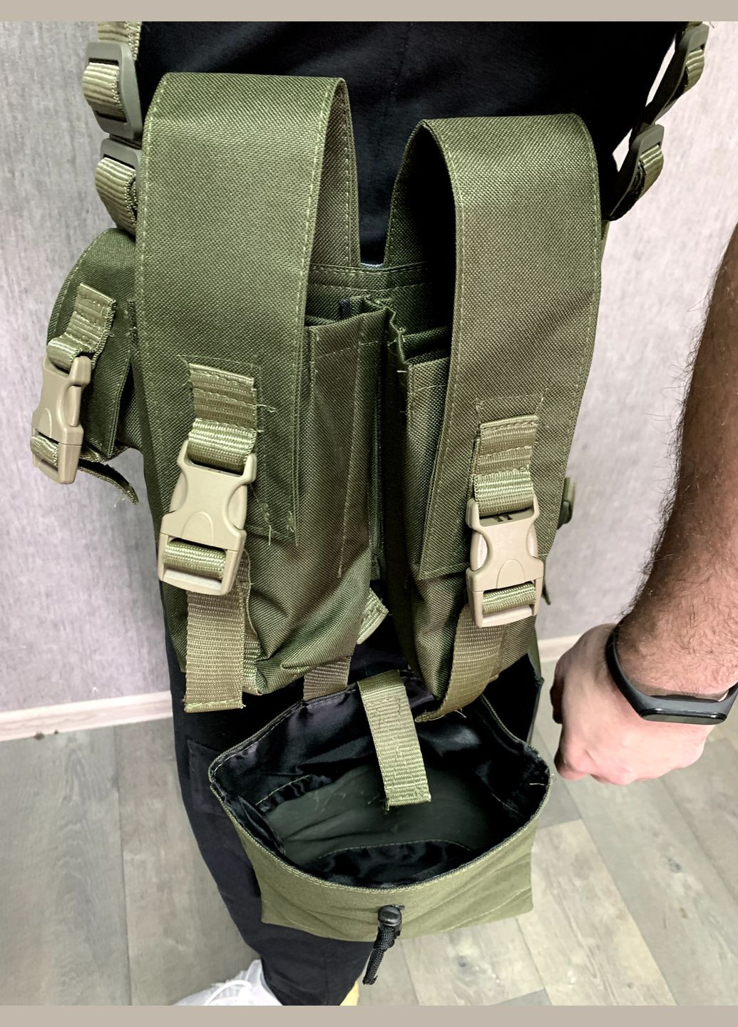 РПС Ременно - плечевая система с подсумками на 8 магазинов и сидушкой / Тактическая разгрузка Lucky Day Shop (317567081)