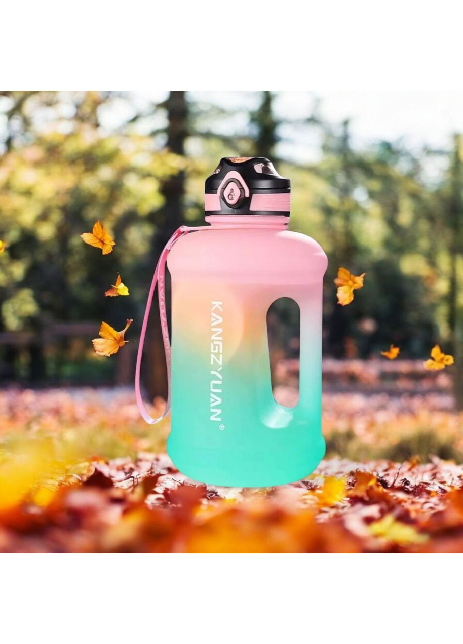 Экологичная розовая матовая тритановая бутылка KANGZYUAN 2500 мл для воды No Brand (314709906)