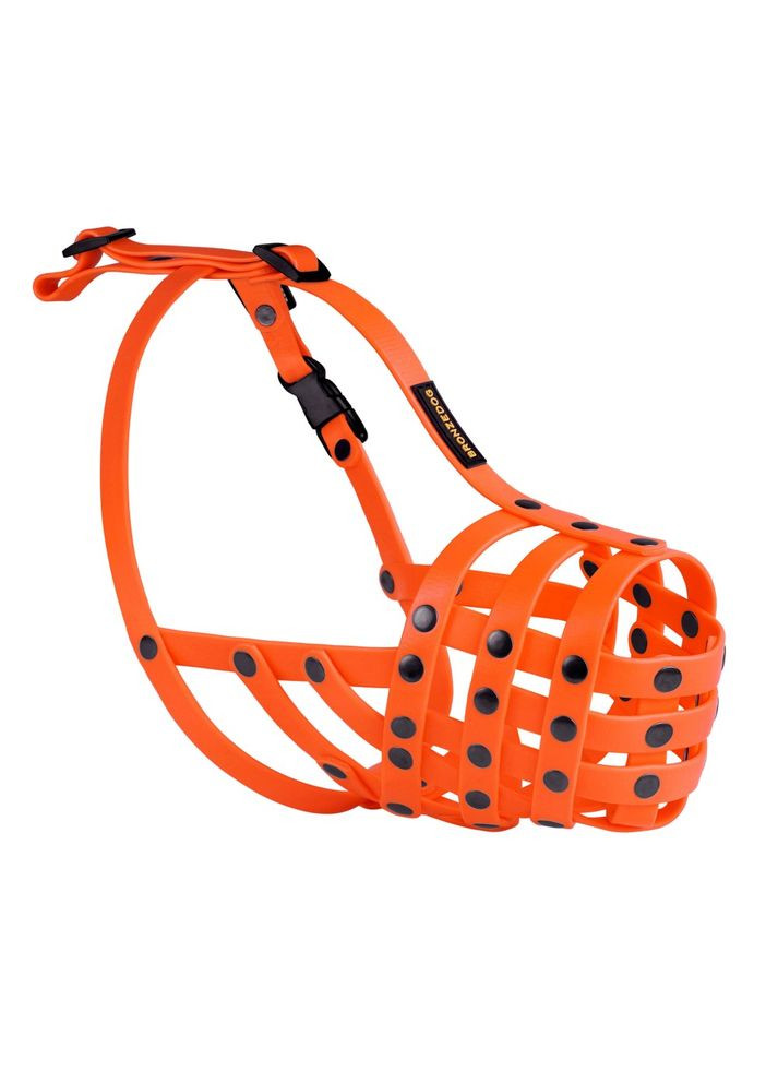 Намордник для собак Питбуль водоотталкивающий оранжевый 35х8 см 4913/Т BronzeDog (323224558)