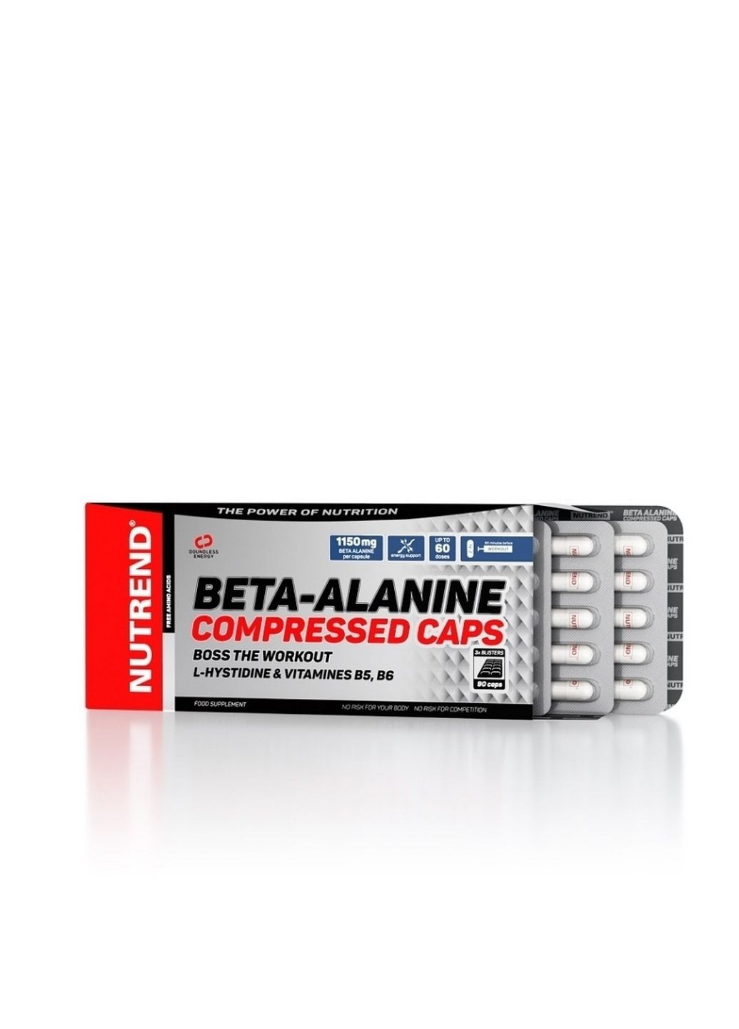 Аминокислота Beta-Alanine Compressed, 90 капсул Nutrend (293421674)