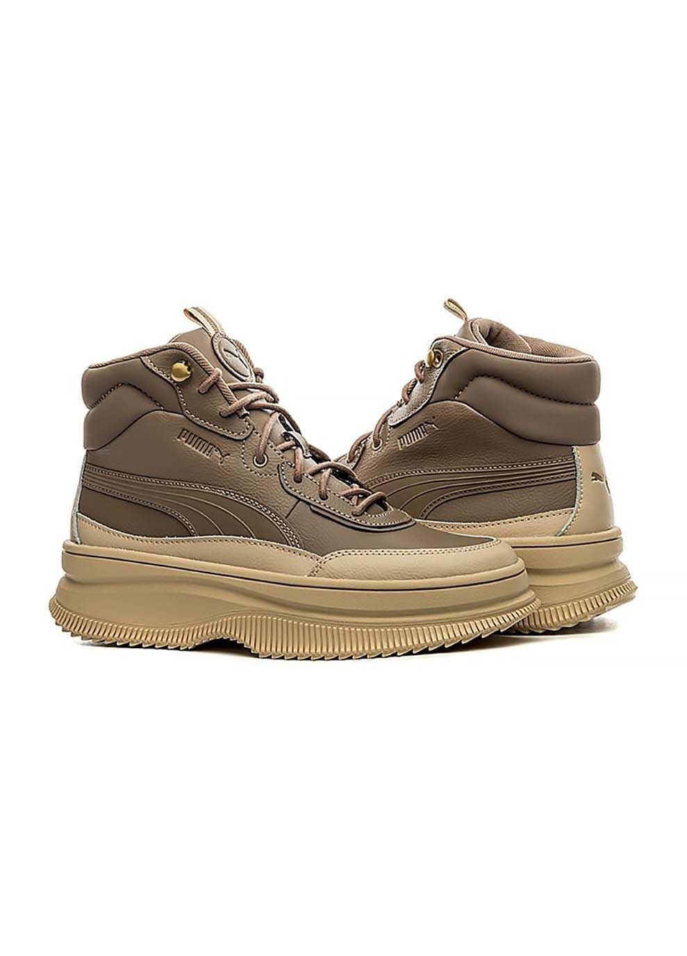 Осенние женские ботинки mayra коричневый Puma тканевые