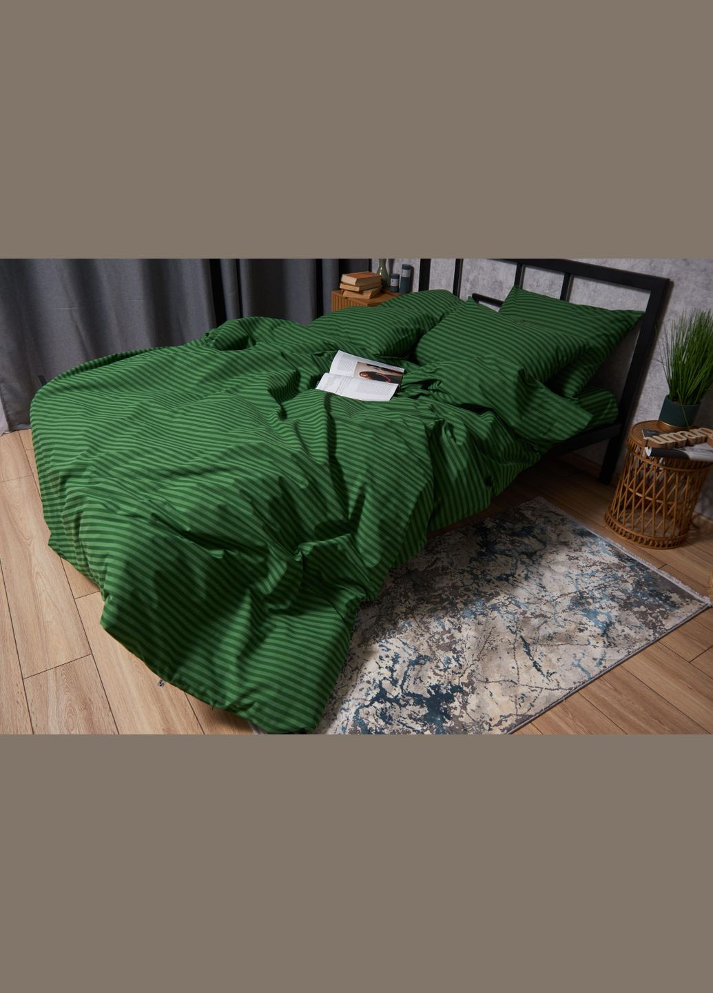 Комплект постельного белья Бязь Gold Люкс семейный 160х220х2 наволочки 4х70х70 (MS-820003289) Moon&Star Juniper (288536287)