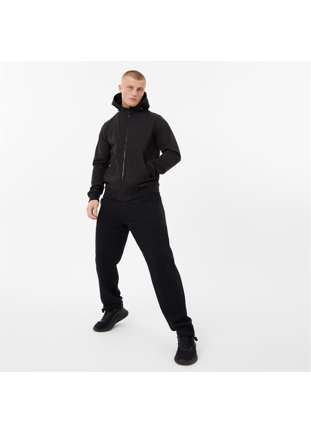 Чорна куртка men soft shell jacket black Everlast