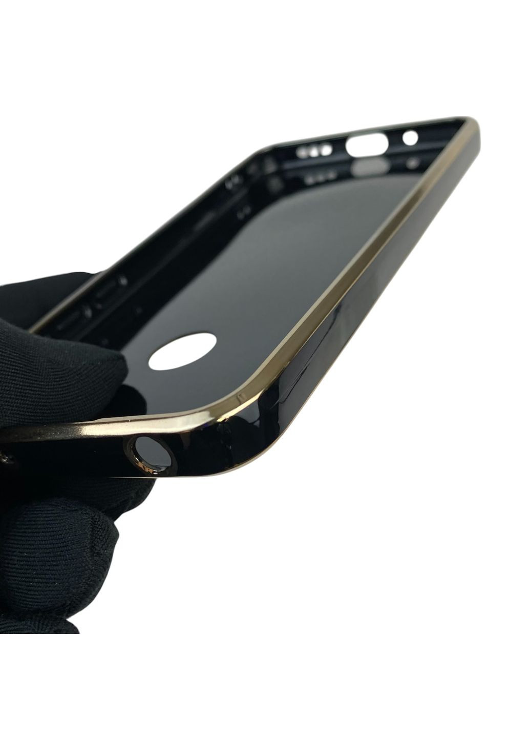 Чехол для Redmi 10A с кольцом MagSafe с золотой окантовкой на сяоми редми 10а черный gs1 Xiaomi (366230477)