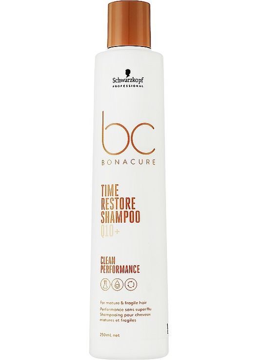 Шампунь для волос Bonacure Time Restore Shampoo Q10+ 250ml (1067587-151358) Schwarzkopf Professional (368610188)