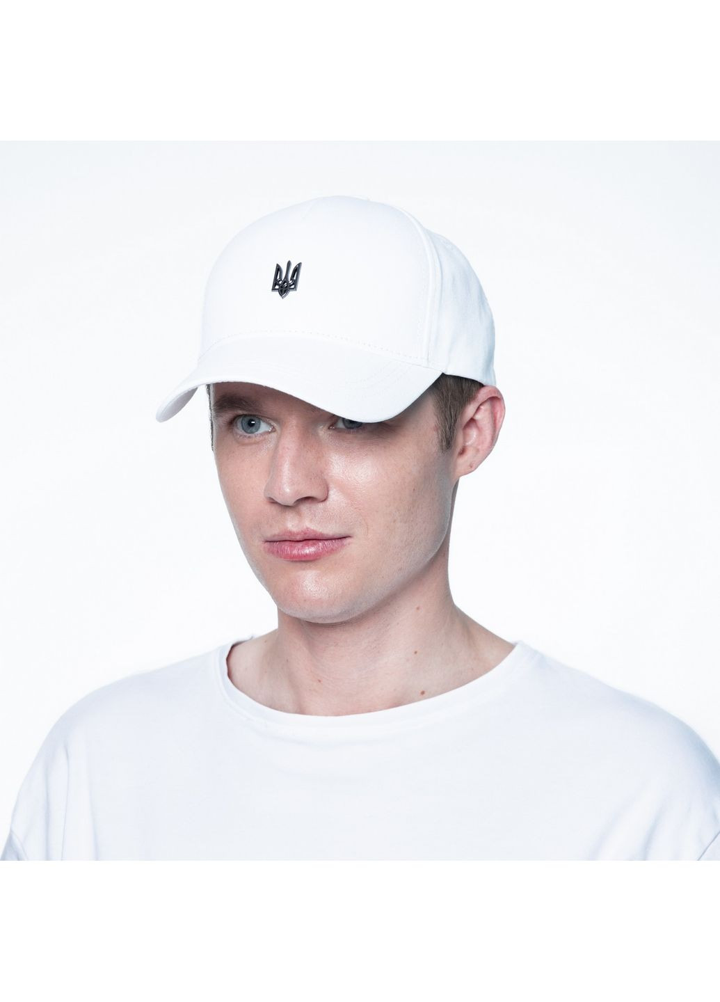 Бейсболка з регулятором чоловіча котон біла DARCY 149-304 LuckyLOOK 149-304M (322792166)