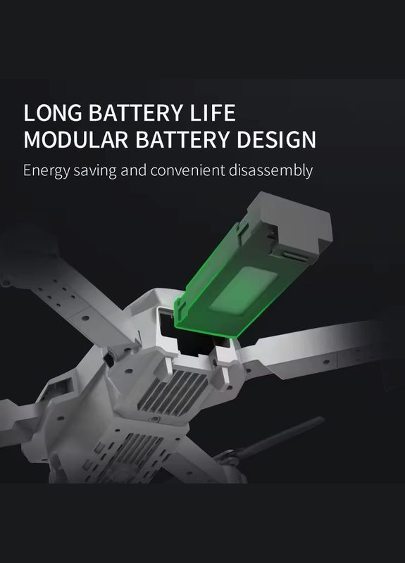 Квадрокоптер дрон E99 с двойной камерой, 500 mAh VHG (347640430)