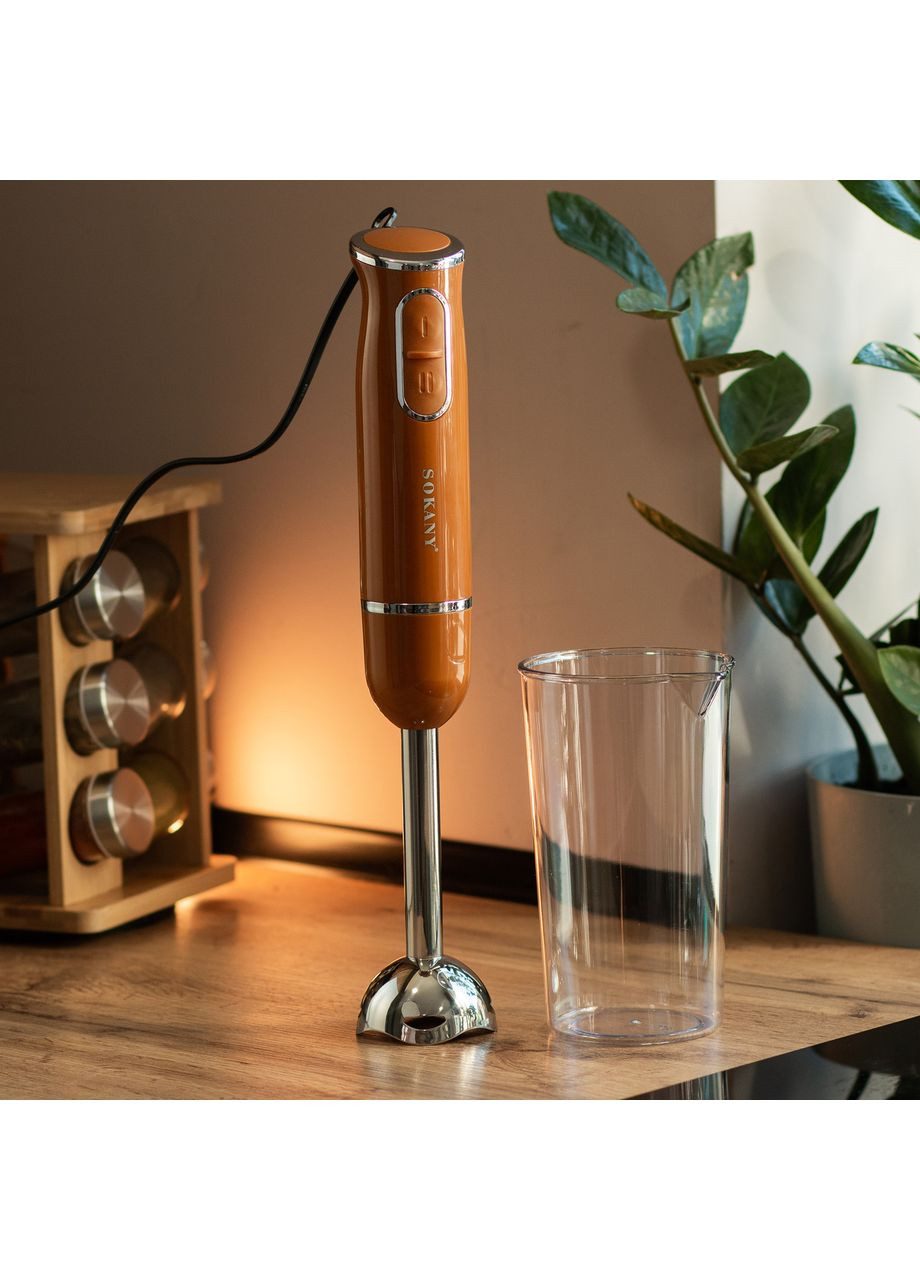 Ручний занурювальний блендер універсальний 300 Вт Smoothie Maker Sokany (367724396)