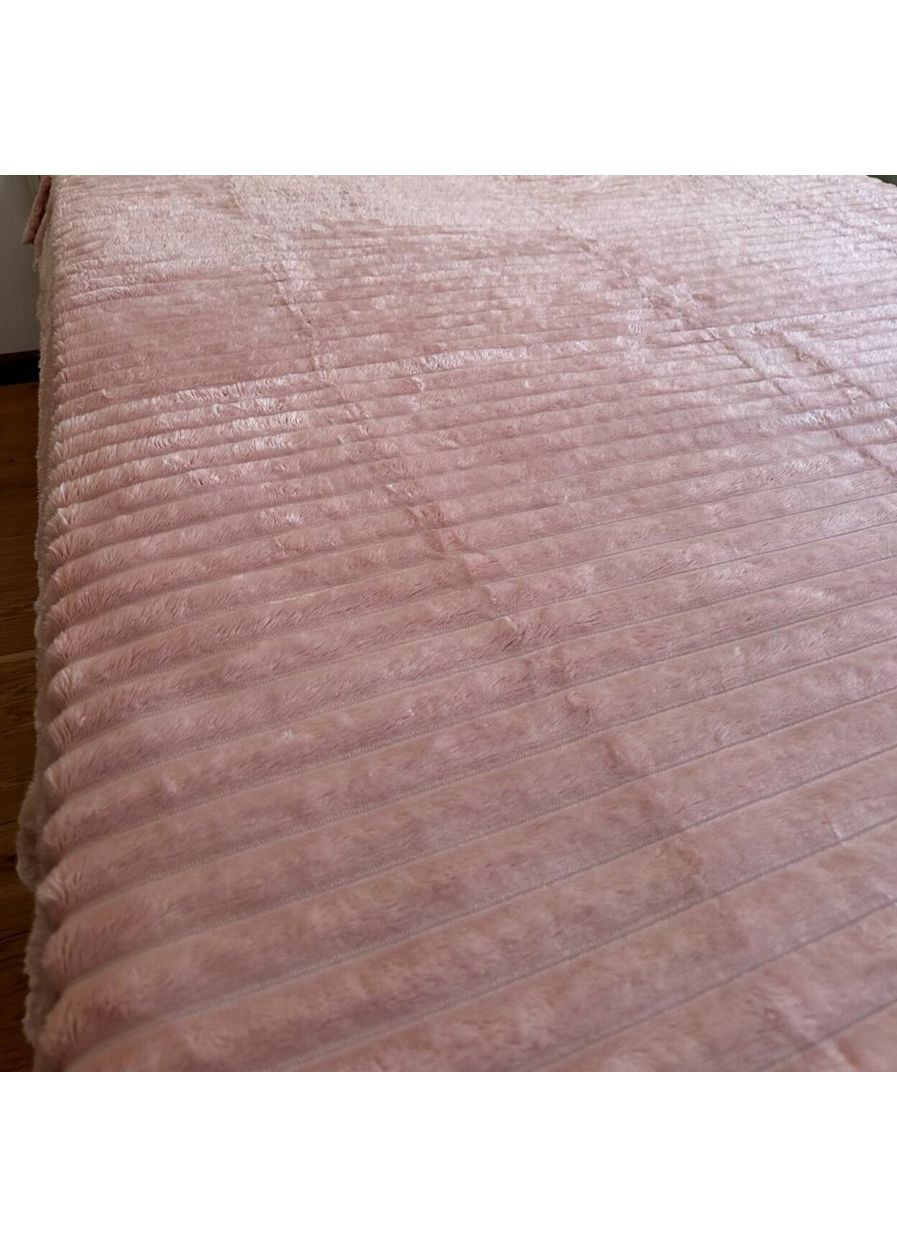 Плед-покрывало флисовый полуторный 150х210 розовый Шарпей SHRP9 Koloco (360407053)