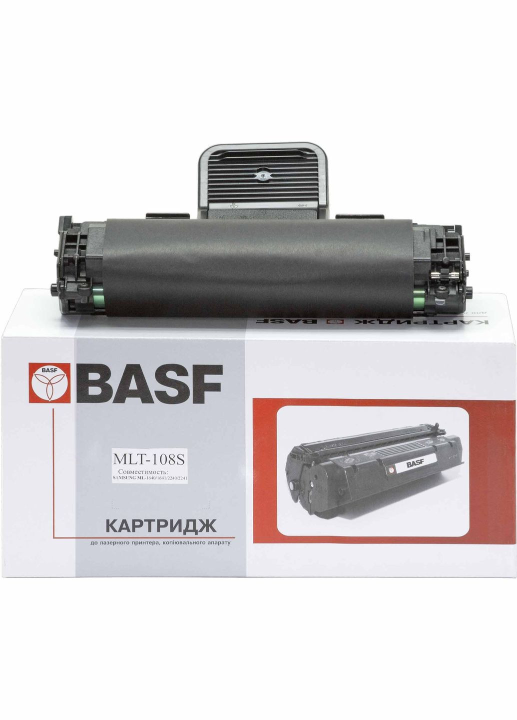 Картридж Samsung MLTD108S, Black, ML-1640/1641/2240/2241, 1500 стор, (-KT-MLT108S) BASF (315030550)