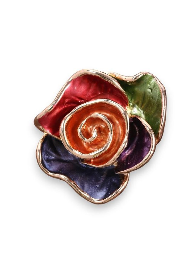 Кольцо женское ручной работы в виде цветка Роза покрытый эмалью размер любой от 17 Fashion Jewelry (289355687)