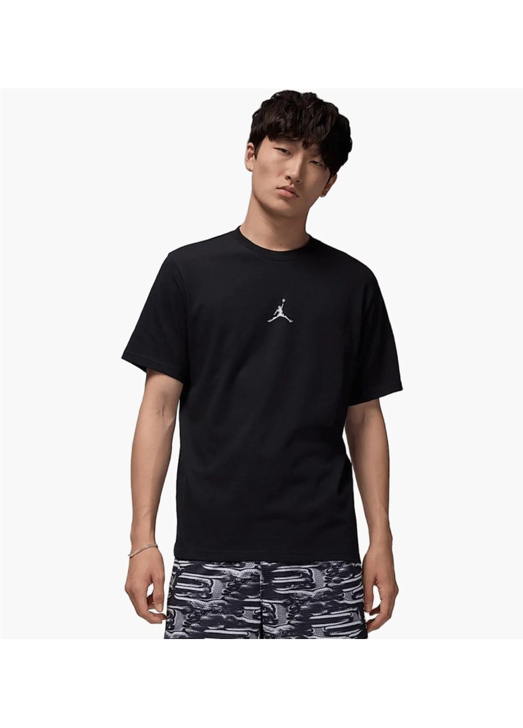 Чорна футболка чоловіча sport dri-fit ss tee black Air Jordan