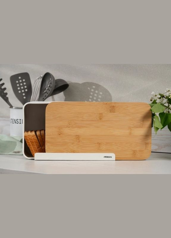 Хлібниця Midori AR-0914-WB 33х13х18 см біла Ardesto (364109950)