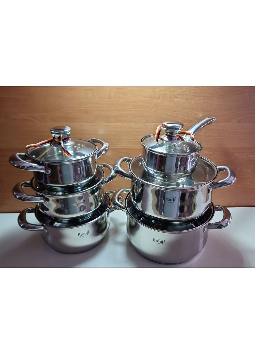 Набор кастрюль с крышками серии Steil 12 предметов 26-238-097 Krauff (363553450)