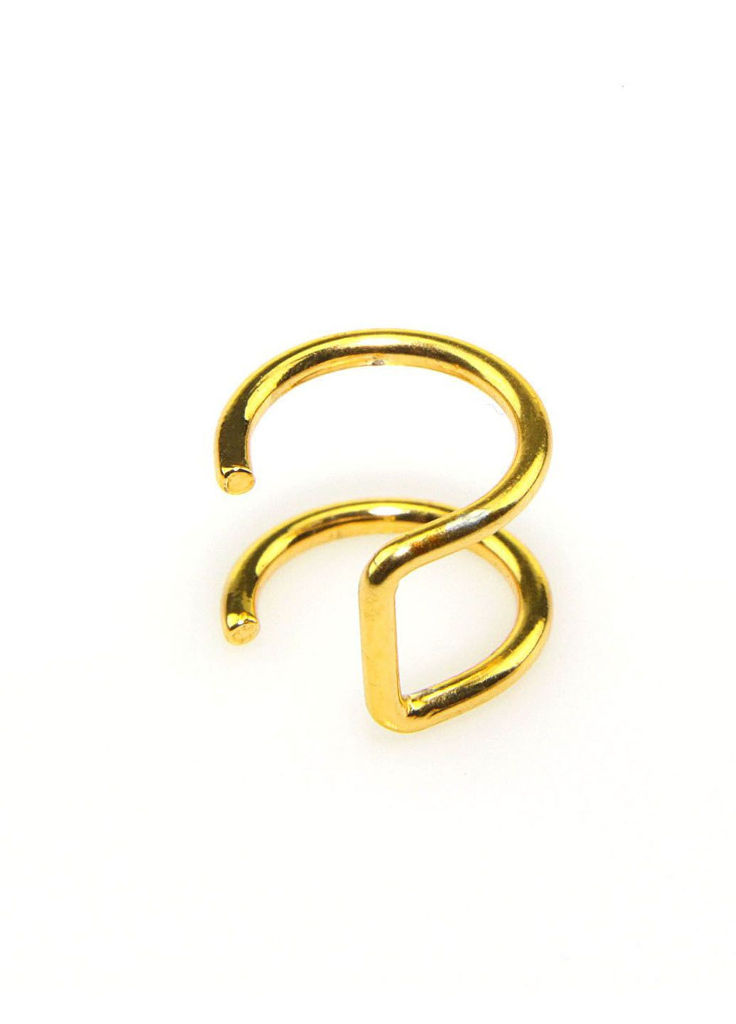 Магнитный фейк септум (серьга обманка, клипса на губу, ухо) имитация пирсинга Золото No Brand (323652828)