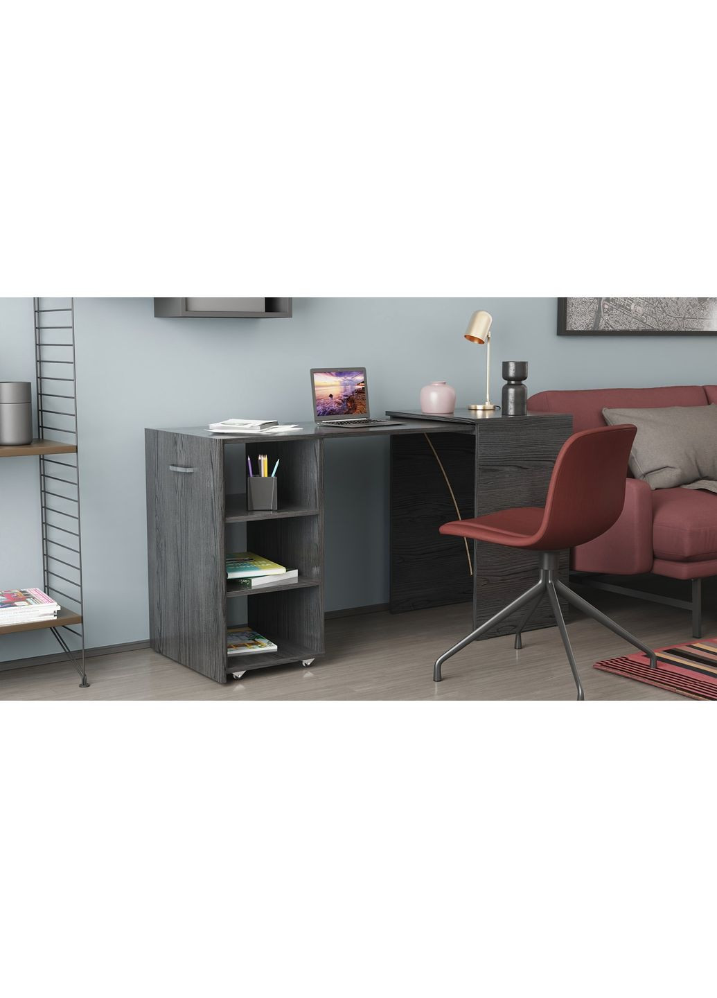 Стіл-тумба трансформер Смарт 1/2 750x1450x600 ДСП 16 мм (FRD-105076) Ferrum-decor (361944405)