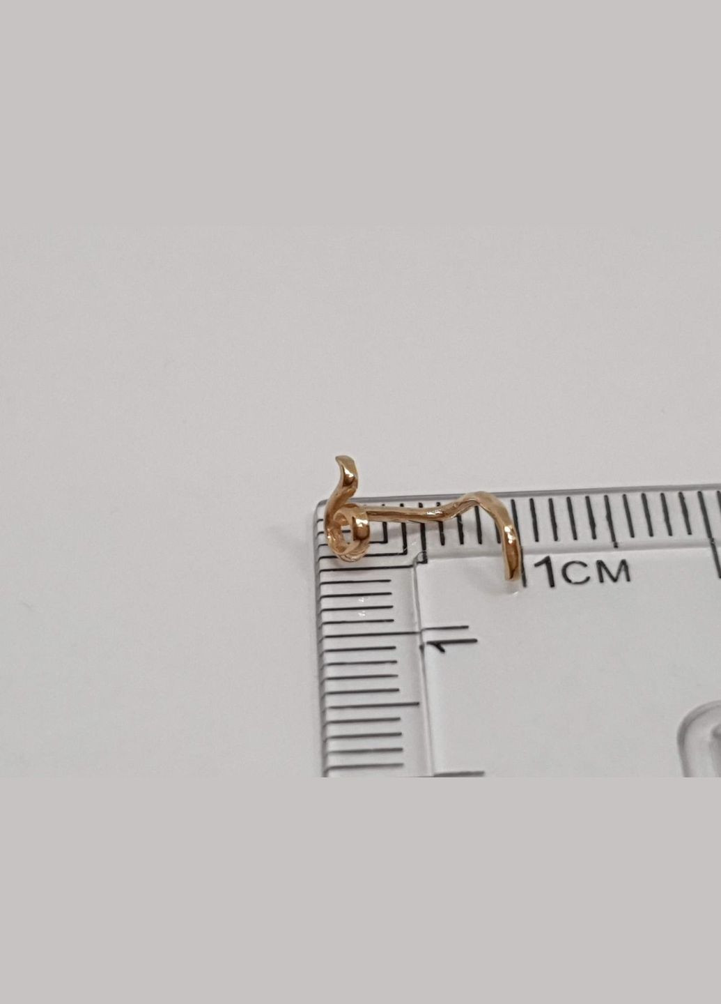 Золота сережка-пірсинг в ніс. 1054 Dear (269713436)