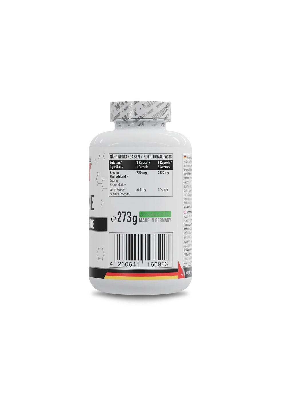 Креатин гидрохлорид Creatine HCL, 300 вегакапсул MST (378784436)