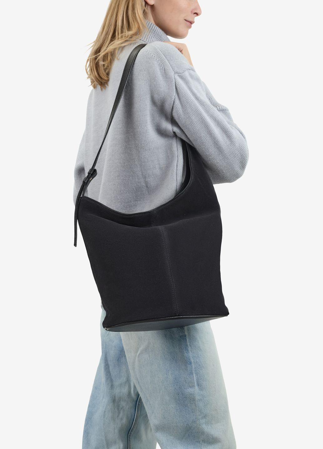 Сумка жіноча замшева шоппер середня Shopper Regina Notte (369446312)