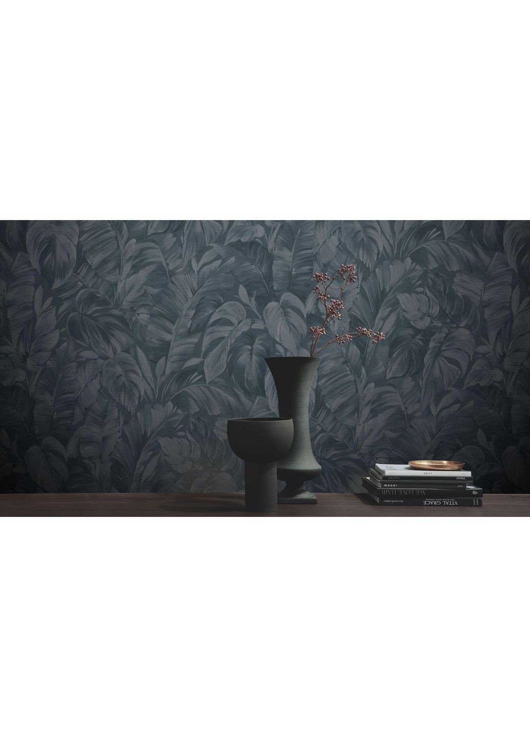 Флизелиновые обои винил горячего тиснения Play of Light 12202-08 синий (1,06х10,05м) Erismann (316472016)