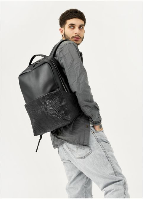 Рюкзак для ноутбука чоловічий Zard dart Black крокодил Sambag (301871388)