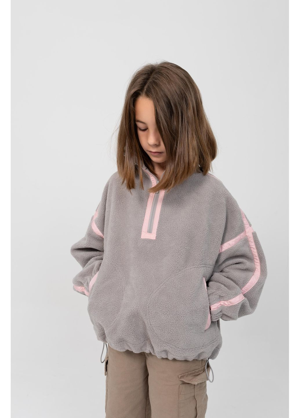 Комбінований демісезонний худі мерідіт попелястий Cvetkov Меридит