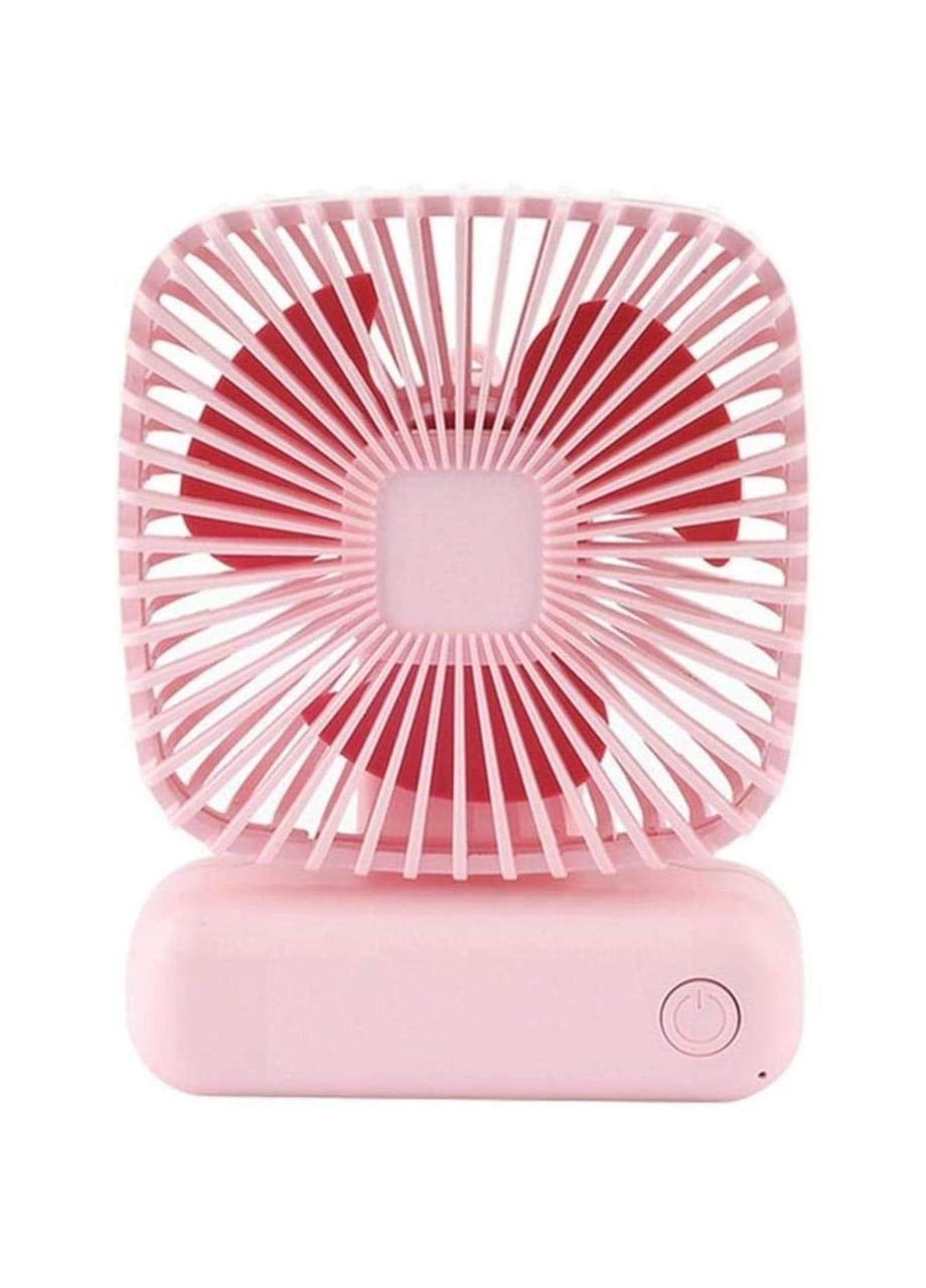 Вентилятор портативний USB Pink No Brand (365721707)