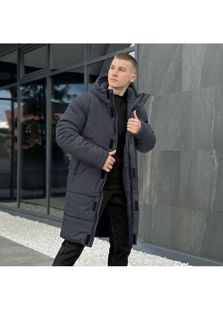 Темно-серая зимняя куртка legas темно-серый Pobedov