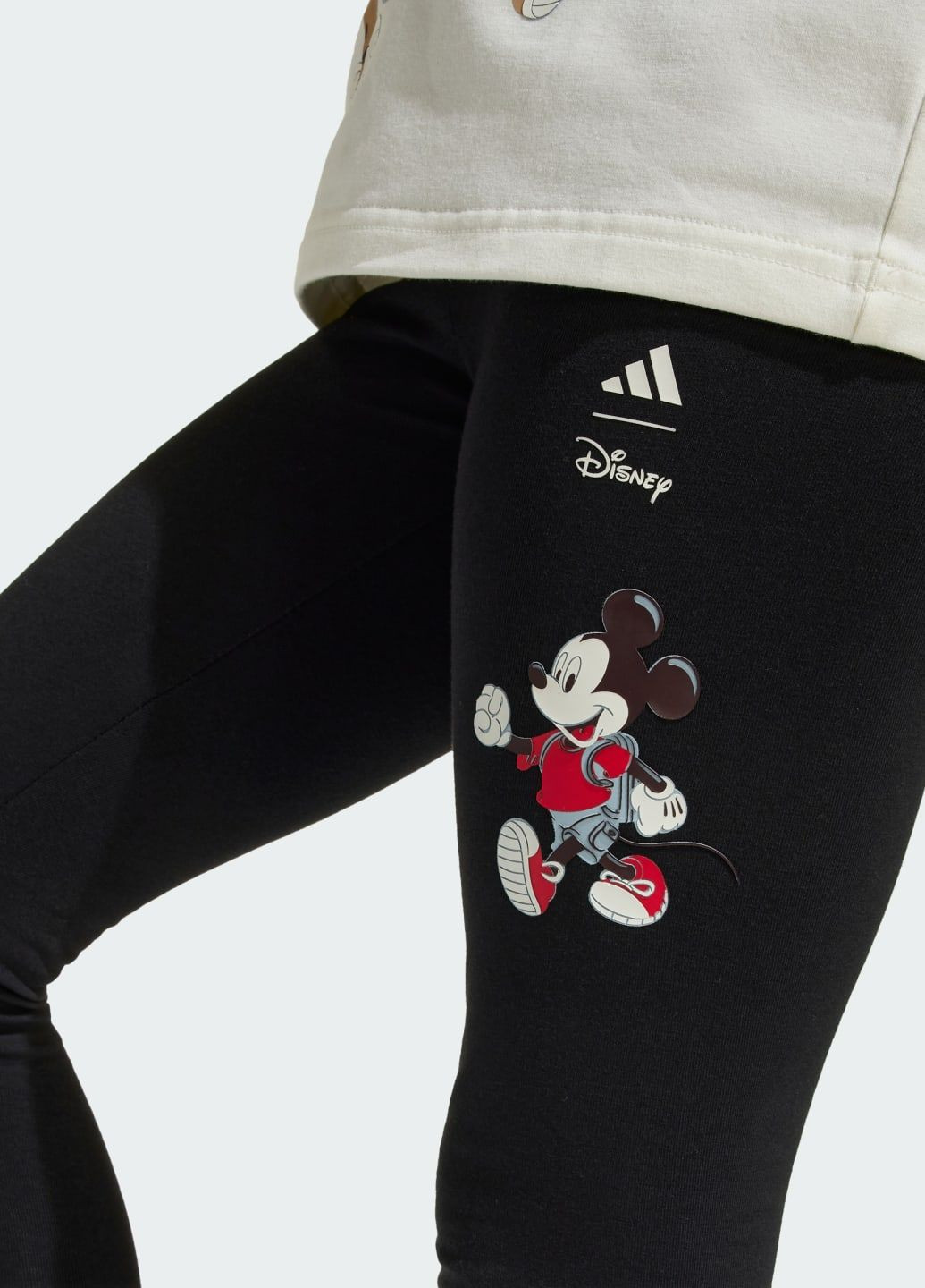 Черные демисезонные леггинсы x disney mickey mouse kids adidas