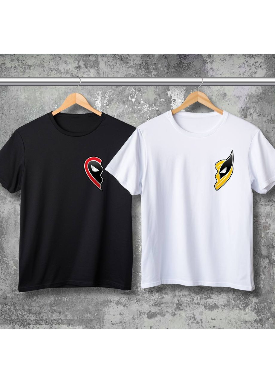 Парні футболки з принтом - Дедпул та Росомаха! Hand Made (361265818)