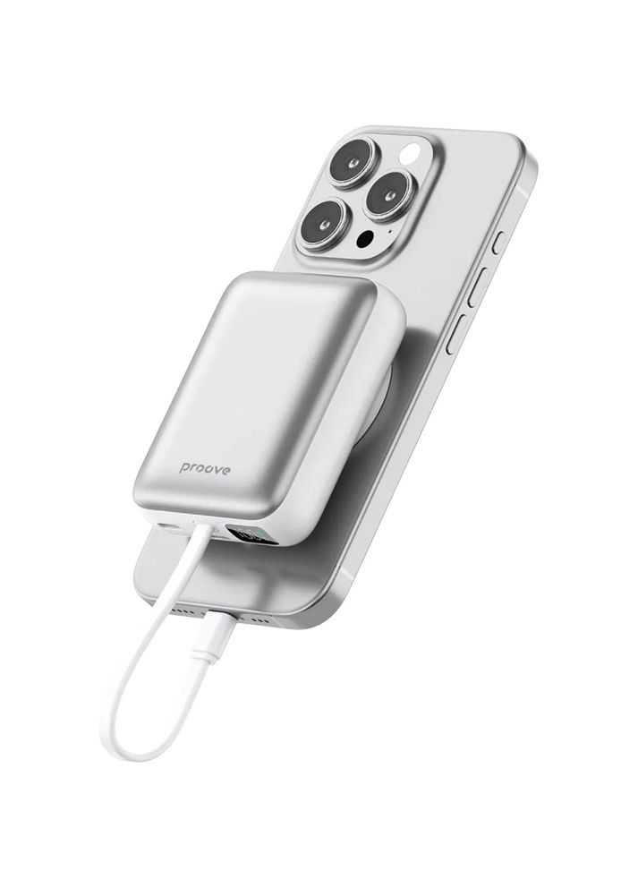 Powerbank Neutron 22.5W 10000mAh Silver/White (PBNE22022206) Proove (371317399)