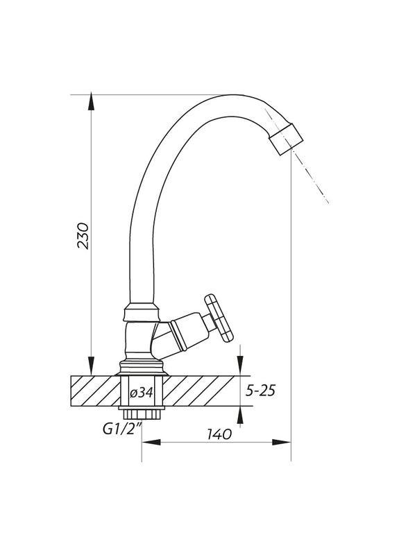 Монокран на одну воду JIK1 102-A (ZX0406) Zerix (322005769)
