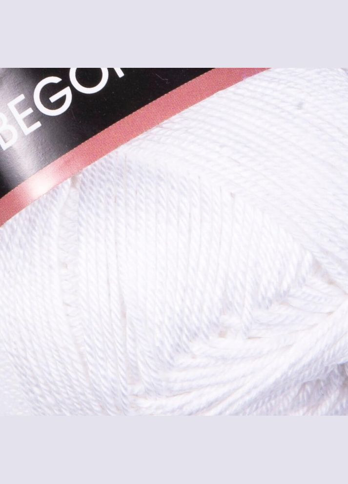 Пряжа Begonia, хлопок, 1000 белый, 50 гр YarnArt (340482550)