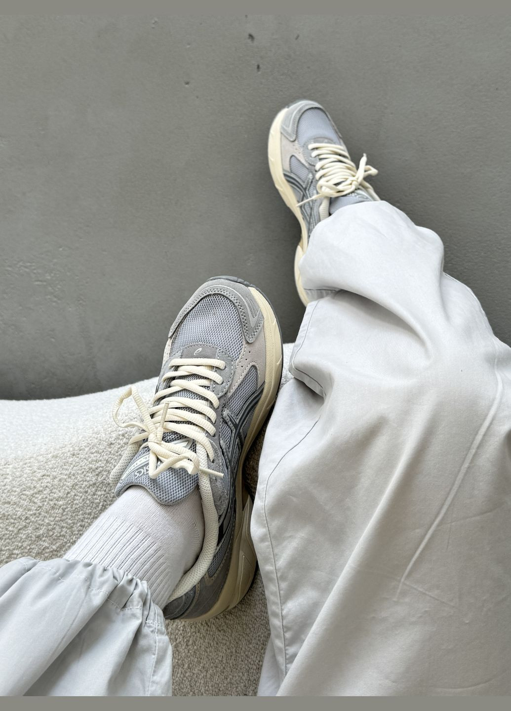 Серые демисезонные кроссовки мужские asics gel-1130 grey| асикс гель-1130 серые No Brand