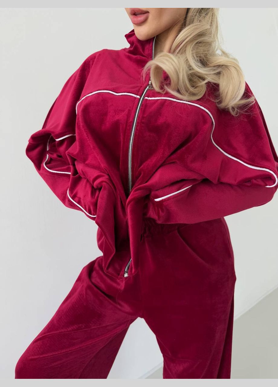 Костюм велюровый Турция,брюки и кофта с вышивкой на спине No Brand (341094438)