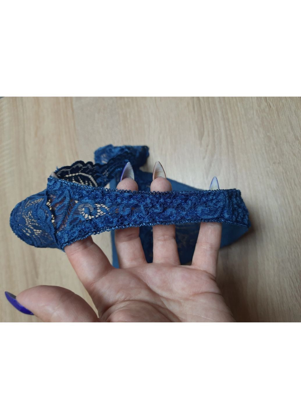 Синій жіночий комплект нижньої білизни (70-75 а+ - в) No Brand