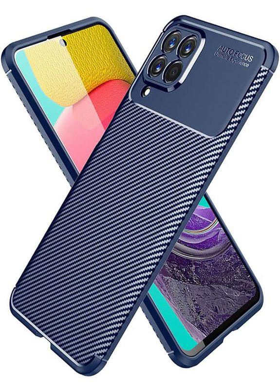 Чехол-накладка Design TPU Carbon Case Samsung Galaxy M53 Blue Craft (301509673)