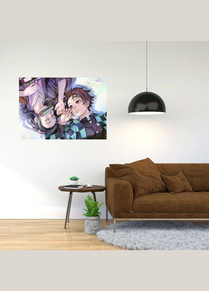 Постер плакат з принтом Незуко Камад - Kamado Nezuko A2 A1 Кавун постер (316208121)