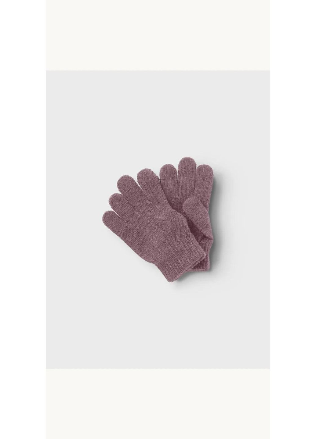 Детские вязаные демисезонные перчатки для девочек Кофейные (25091732) Name it (363188253)