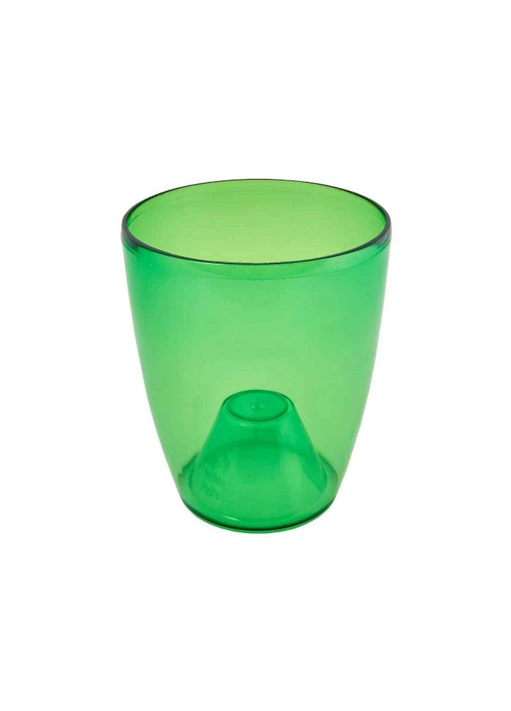 Горшок для цветов 1,8л "Орхидея" 18х21 зеленый. проз. Алеана (357218913)