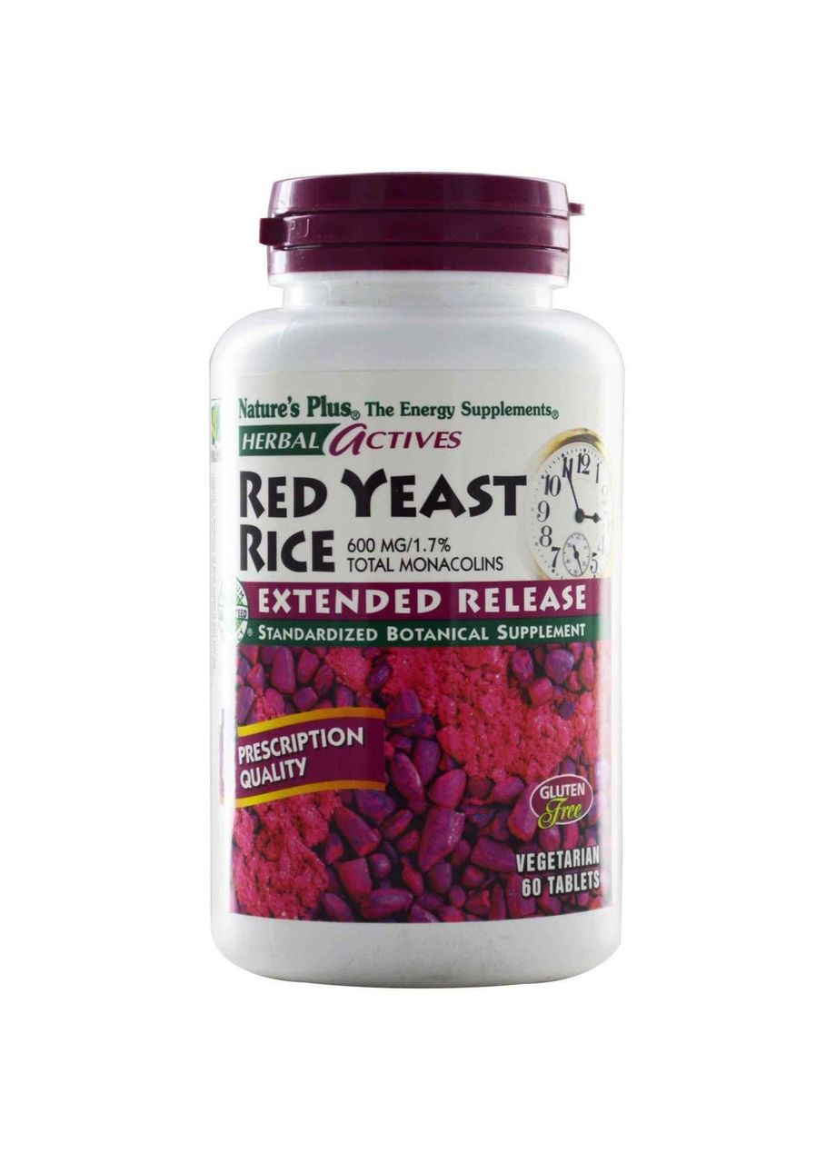 Красный дрожжевой рис Red Yeast Rice 600 мг 60 таблеток Nature's Plus (357339923)