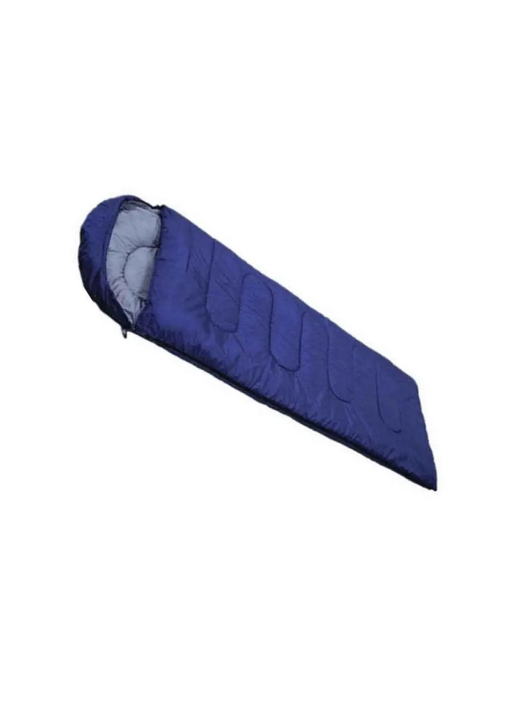 Спальний мішок туристичний із капюшоном поліестер 210х75 см R17787-B Синій Stenson (350349057)