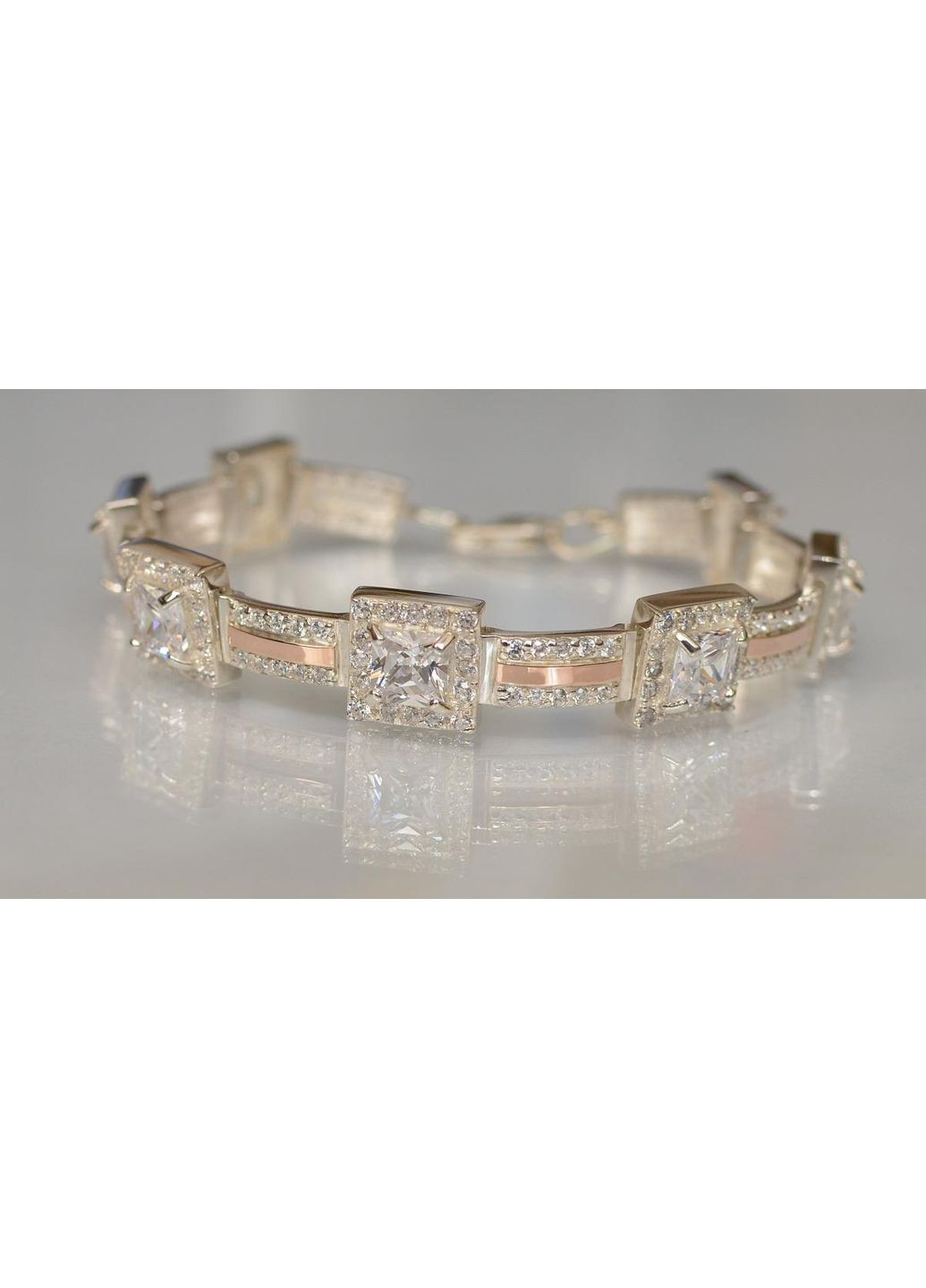 Браслет срібло з золотом Silver Style (367112687)