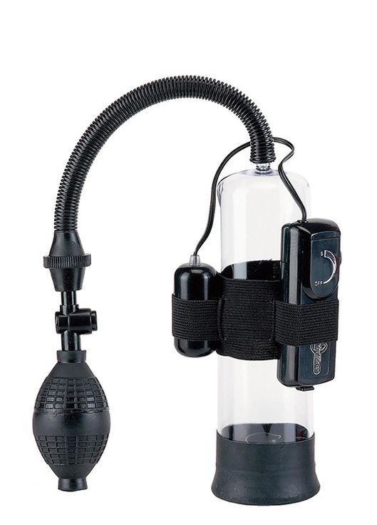 Вакуумна помпа для чоловіків Seven Creations Power Pump з вібрацією, чорна No Brand (303887207)