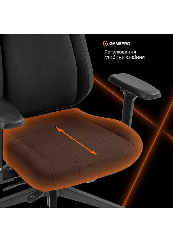 Крісло GC925B Black Fabric GAMEPRO (364872879)