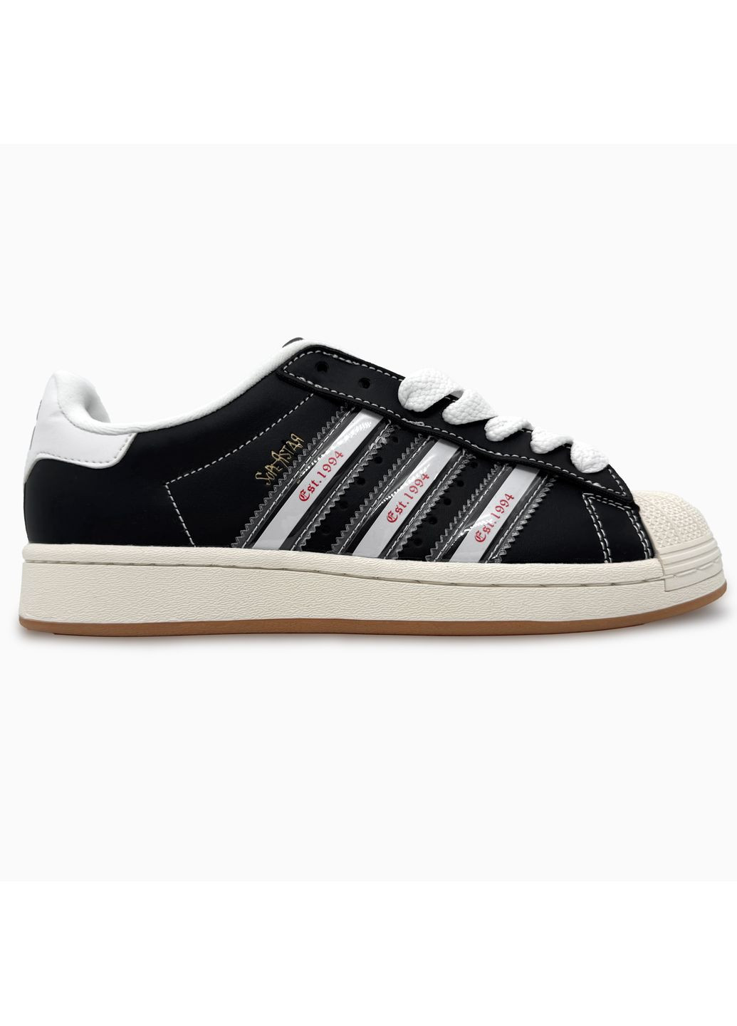 КРОСІВКИ ЖІНОЧІ ADIDAS SUPERSTAR X KORN BLACK / WHITE АДІДАС СУПЕРСТАР No Brand чорні демісезони (367172152)