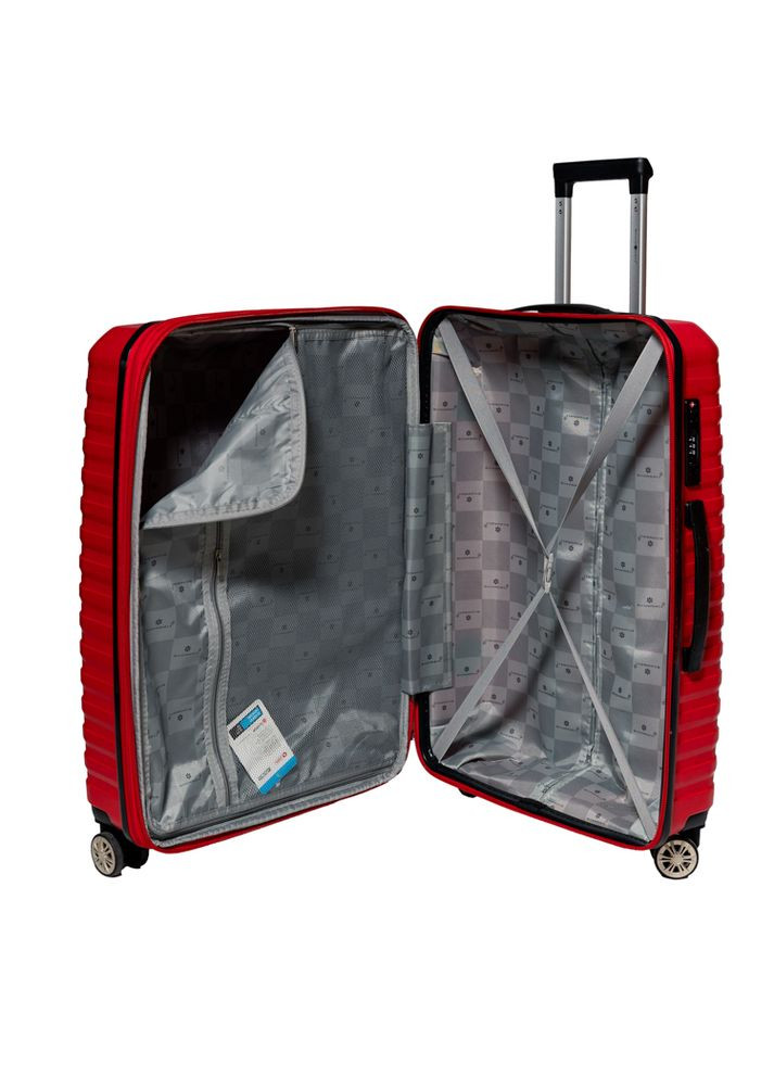 Чемодан маленький S под ручную кладь 43803 полипропилен Красный Snowball (298728847)