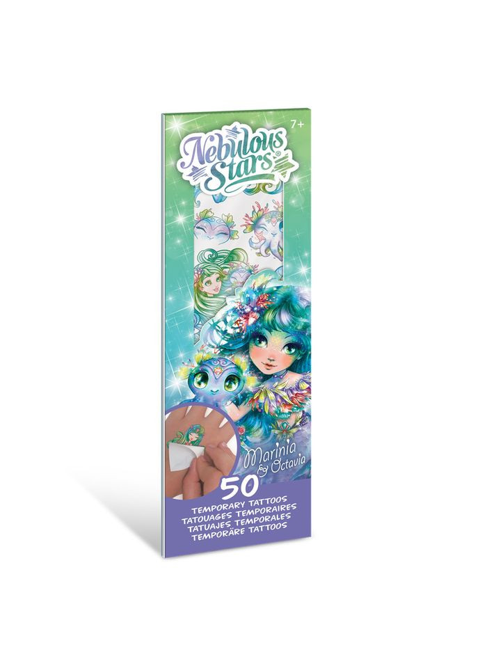 Набор временных татуировок Звездные рисунки "Мариния" 11458-4 боди-арт Nebulous Stars (369778941)